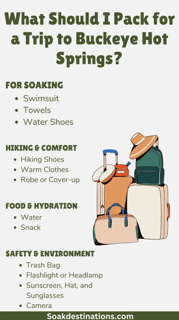 What Should I Pack for a Trip to Buckeye Hot Springs?