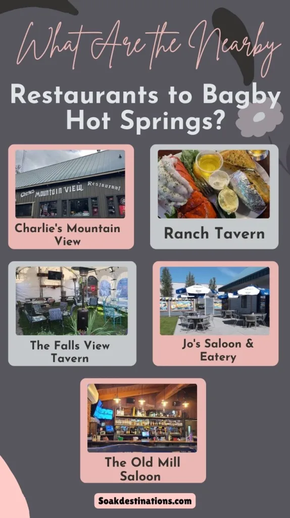 What Are the Nearby Restaurants to Bagby Hot Springs