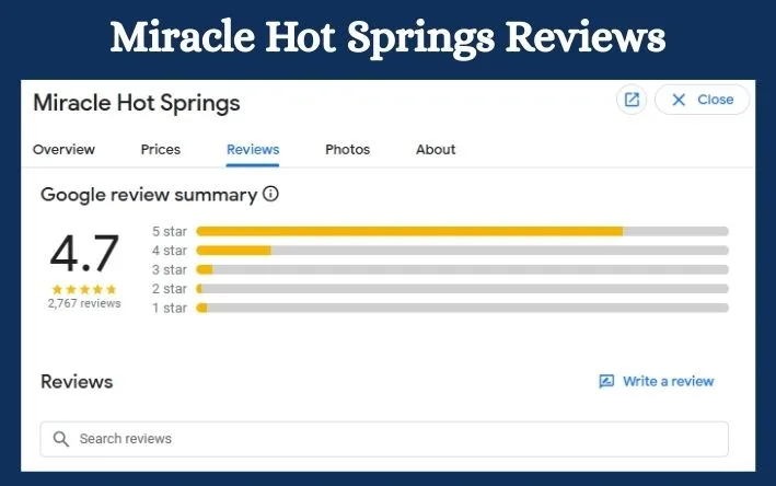 Miracle Hot Springs Reviews