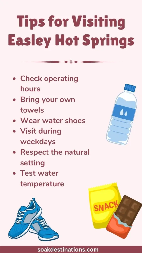 Tips for Visiting Easley Hot Springs