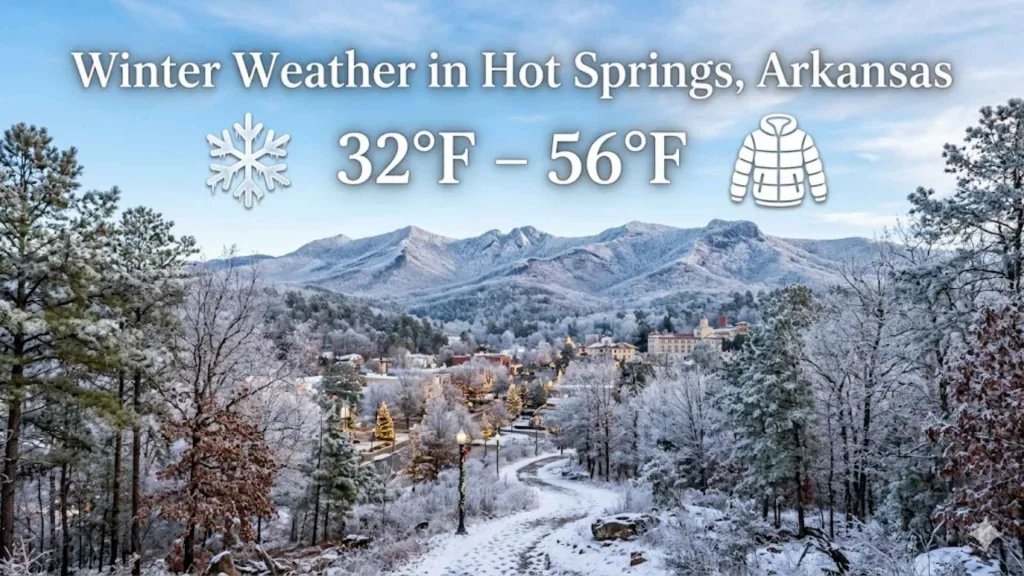 Hot Springs Arkansas Weather Best Time to Visit by Season 1 - soakdestinations Winter Weather in Hot Springs, Arkansas (December – February)