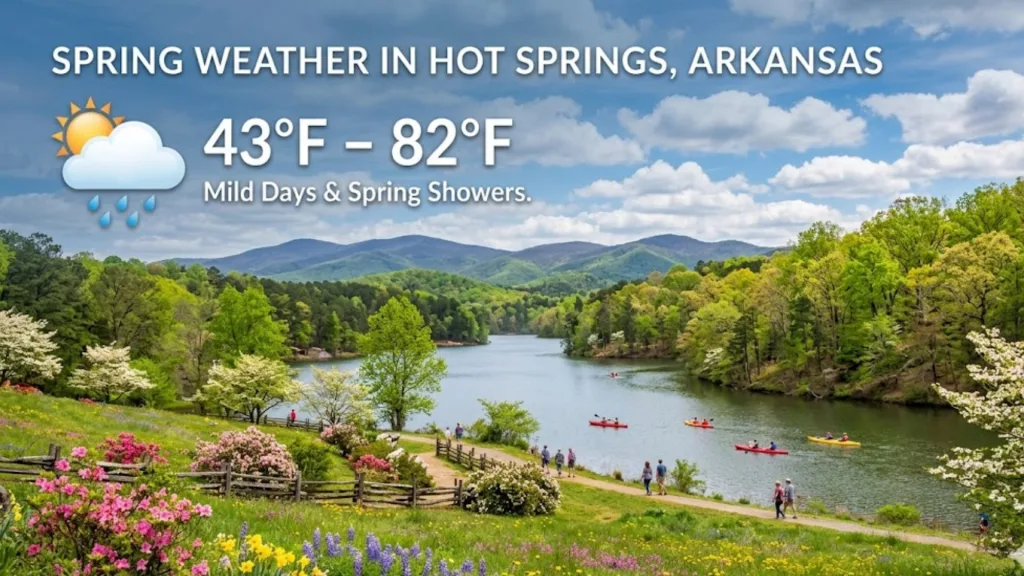 Hot Springs Arkansas Weather Best Time to Visit by Season 2 - soakdestinations Spring Weather in Hot Springs, Arkansas (March – May)