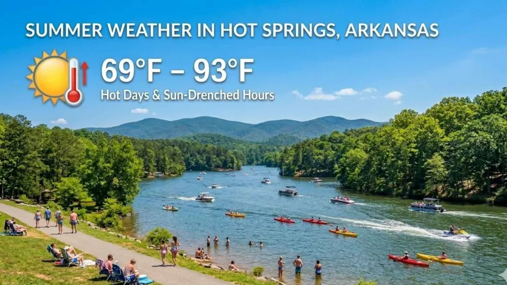 Hot Springs Arkansas Weather Best Time to Visit by Season 3 1 - soakdestinations Summer Weather in Hot Springs, Arkansas (June – August)