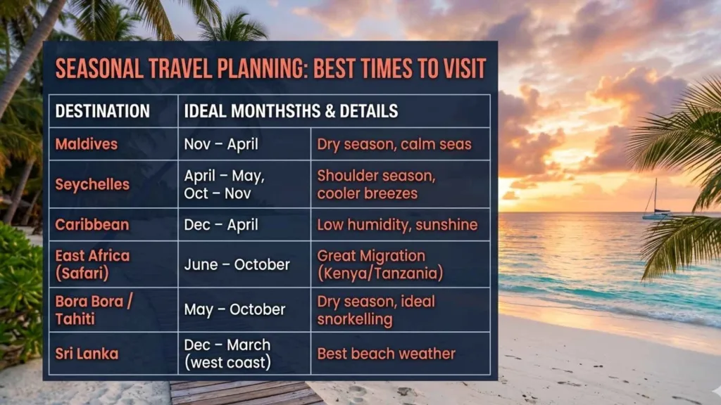 Seasonal Travel Planning When to Go Where