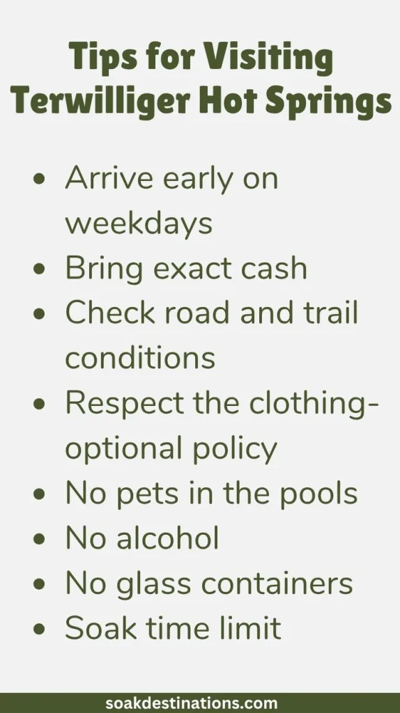 Terwilliger Hot Springs 8 1 - soakdestinations Tips for Visiting Terwilliger Hot Springs