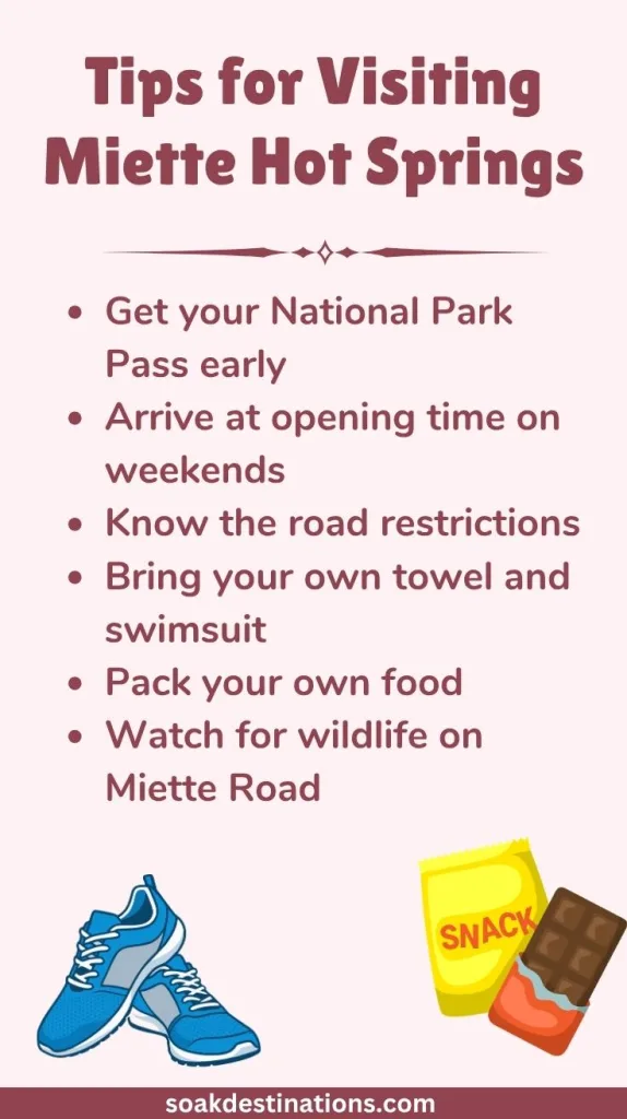 Tips for Visiting Miette Hot Springs