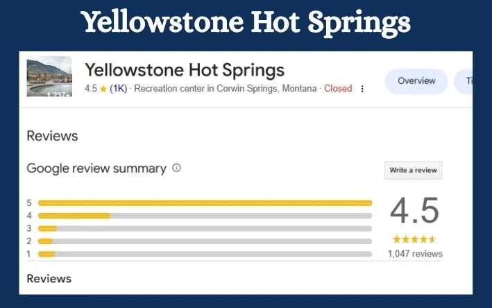 Yellowstone Hot Springs 12 - soakdestinations Yellowstone Hot Springs Reviews: What Guests Are Saying