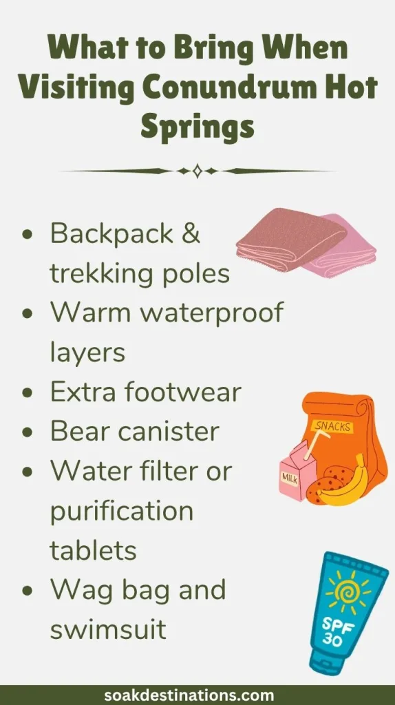 What to Bring When Visiting Conundrum Hot Springs