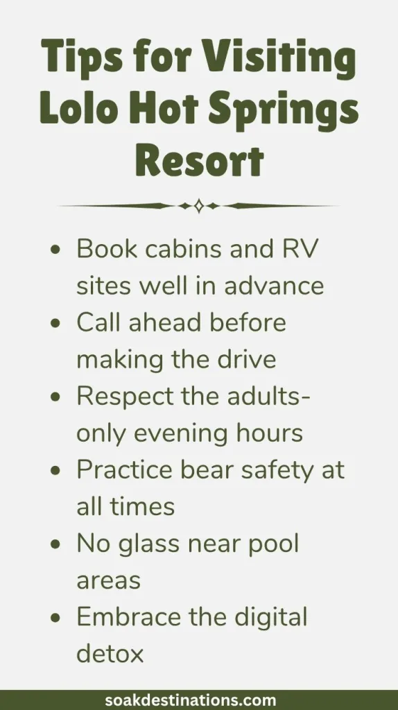 Lolo Hot Springs Resort 9 1 - soakdestinations Tips for Visiting Lolo Hot Springs Resort