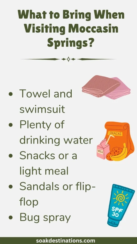 Moccasin Springs 10 1 - soakdestinations What to Bring When Visiting Moccasin Springs?