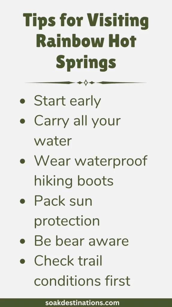 Tips for Visiting Rainbow Hot Springs
