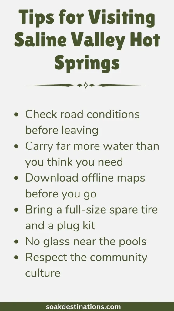 Tips for Visiting Saline Valley Hot Springs