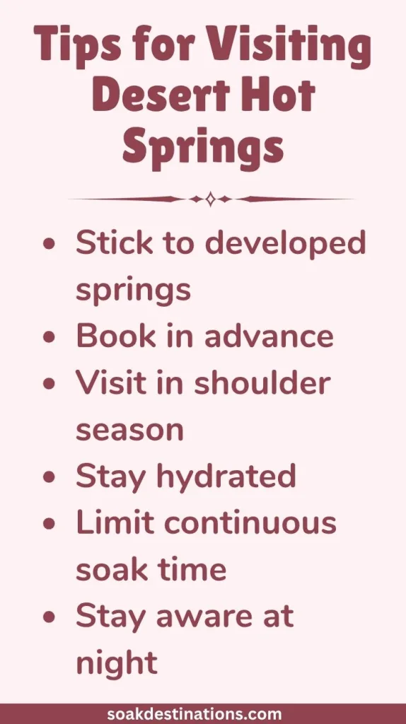 Tips for Visiting Desert Hot Springs