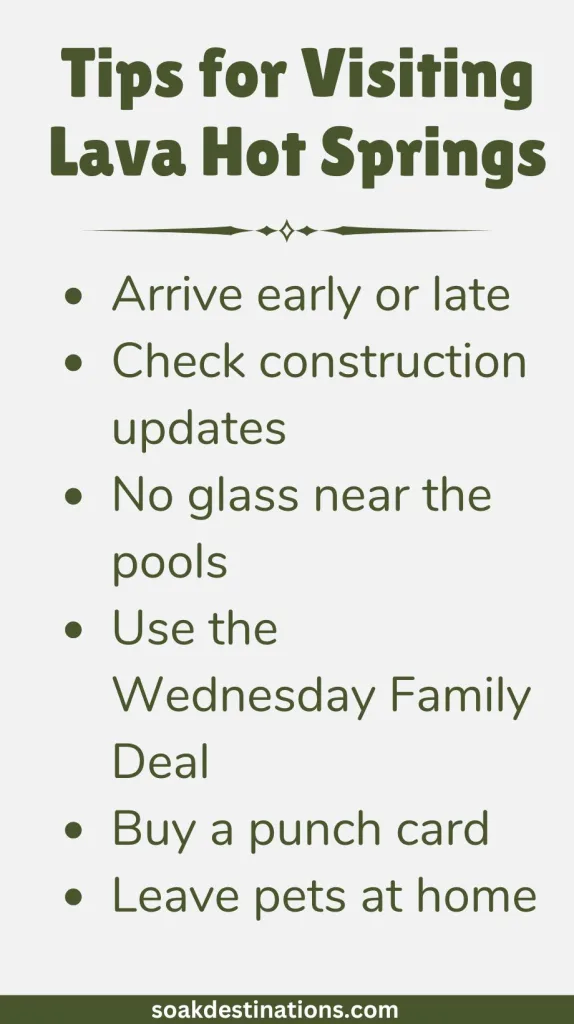 Tips for Visiting Lava Hot Springs