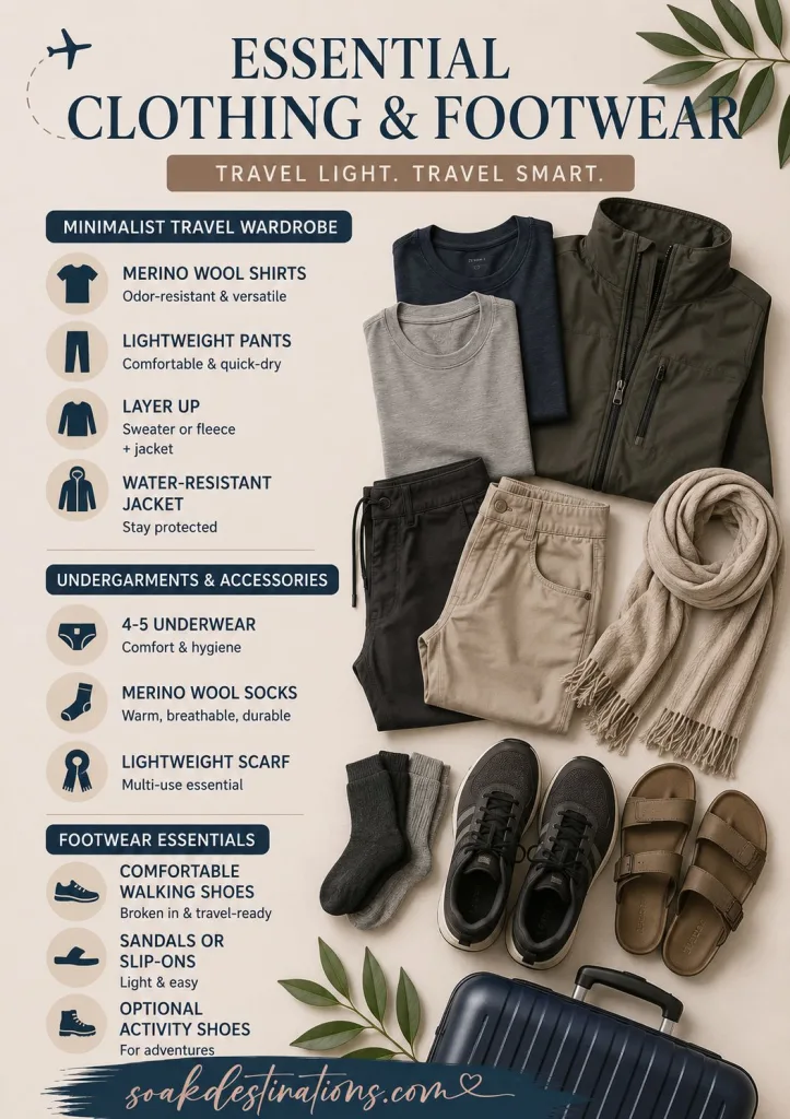 Essential Clothing Footwear - soakdestinations Essential Clothing & Footwear