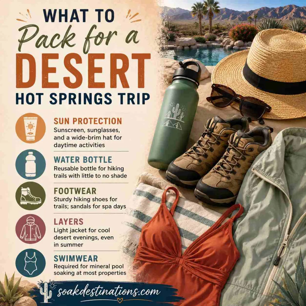 What to Pack for a Desert Hot Springs Trip