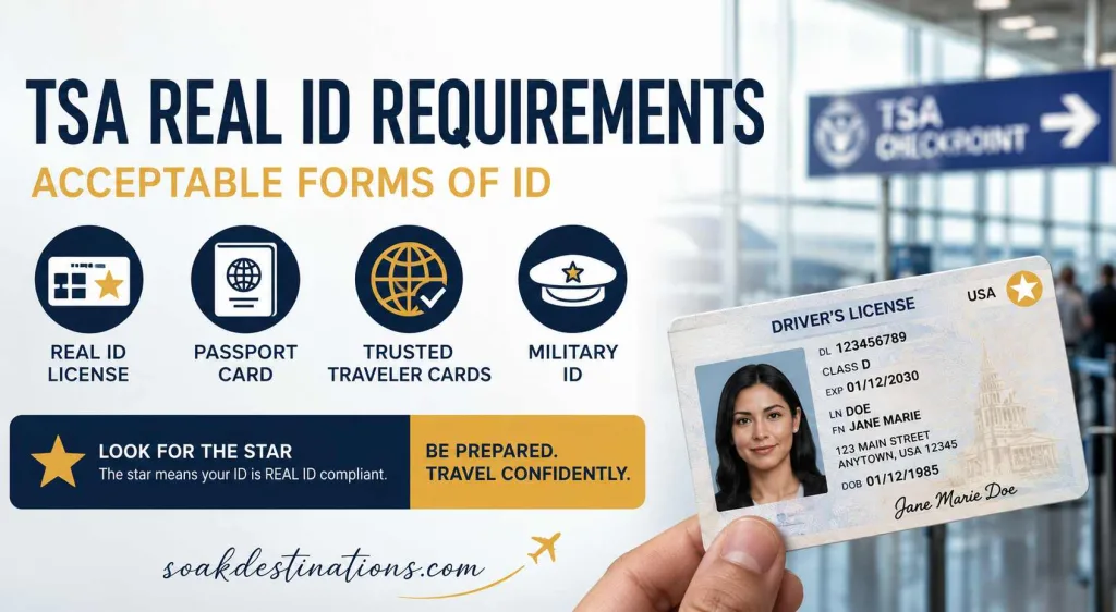 Acceptable Forms of ID Under TSA Real ID Requirements for Air Travel