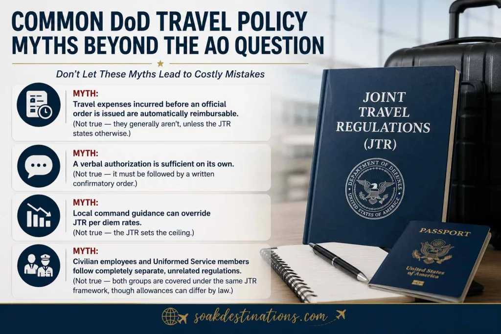 Common DoD Travel Policy Myths Beyond the AO Question - soakdestinations Common DoD Travel Policy Myths Beyond the AO Question