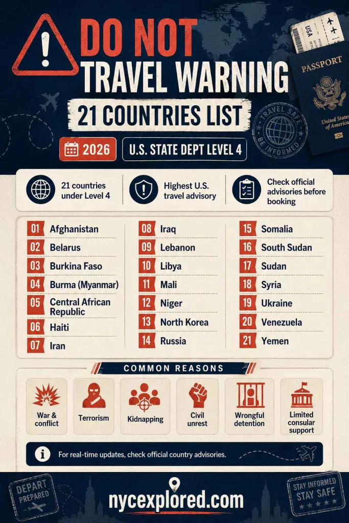 The Do Not Travel Warning 21 Countries List 1 - soakdestinations The Do Not Travel Warning 21 Countries List