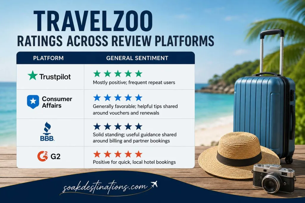 Travelzoo Ratings Across Review Platforms - soakdestinations Travelzoo Ratings Across Review Platforms