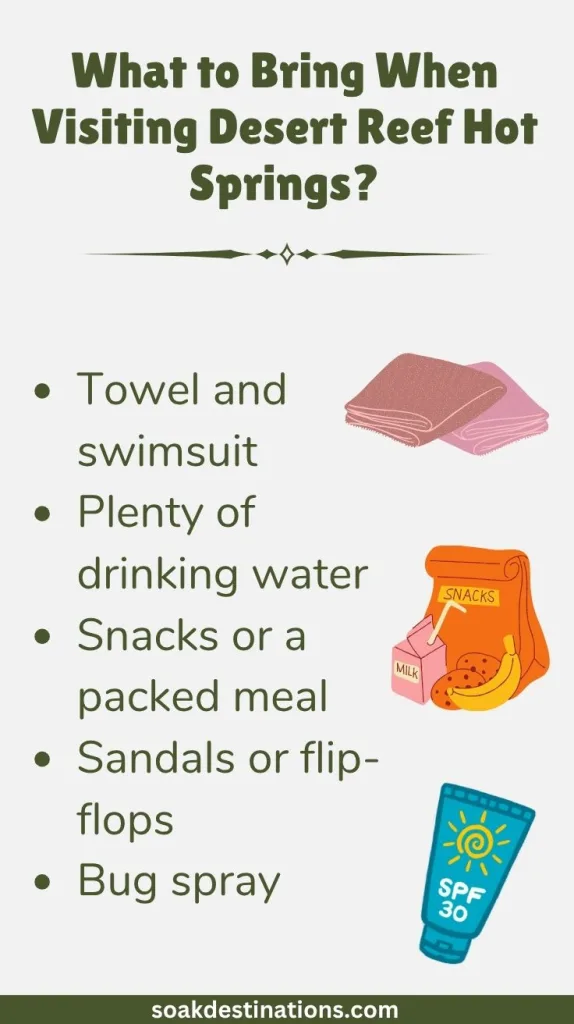 What to Bring When Visiting Desert Reef Hot Springs