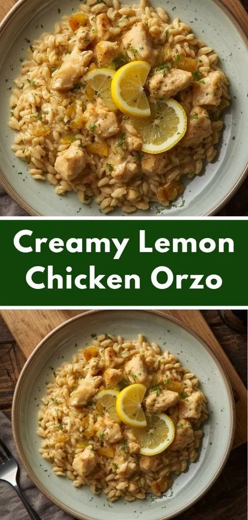 Creamy Lemon Chicken Orzo Recipe