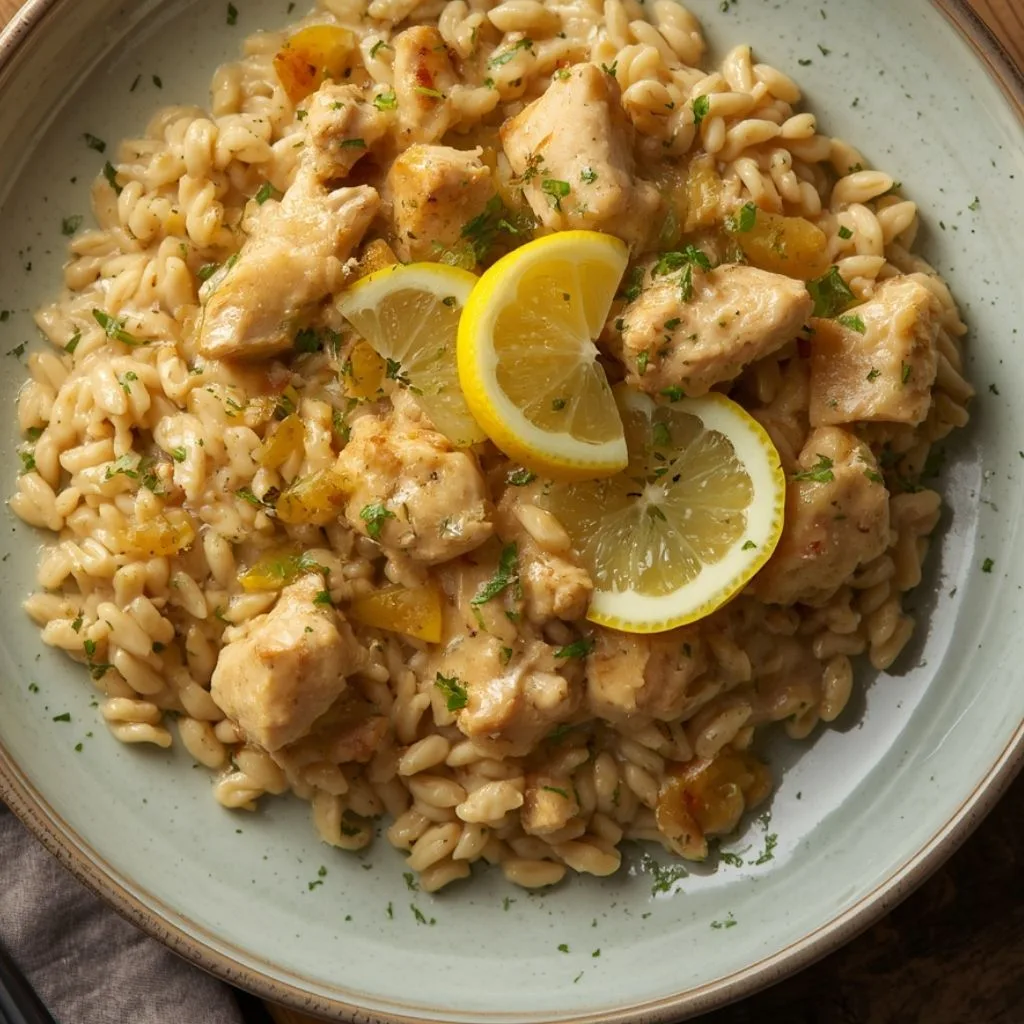 Creamy Lemon Chicken Orzo Recipe
