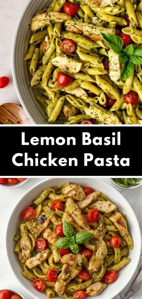 Lemon Basil Chicken Pasta Recipe