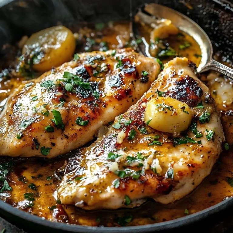 20 Minute Garlic Chicken Skillet 2 - soakdestinations 20-Minute Garlic Chicken Skillet Recipe