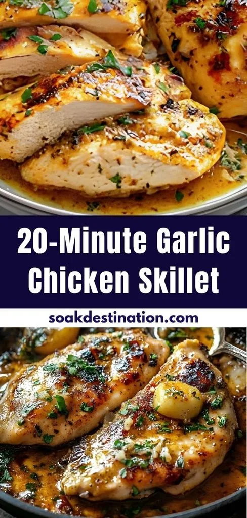 20-Minute Garlic Chicken Skillet Recipe