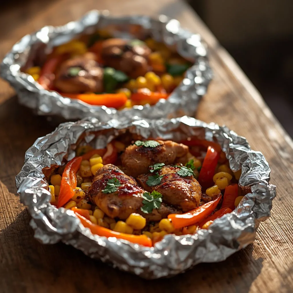 BBQ Chicken Foil Packets Recipe 2 - soakdestinations BBQ Chicken Foil Packets Recipe