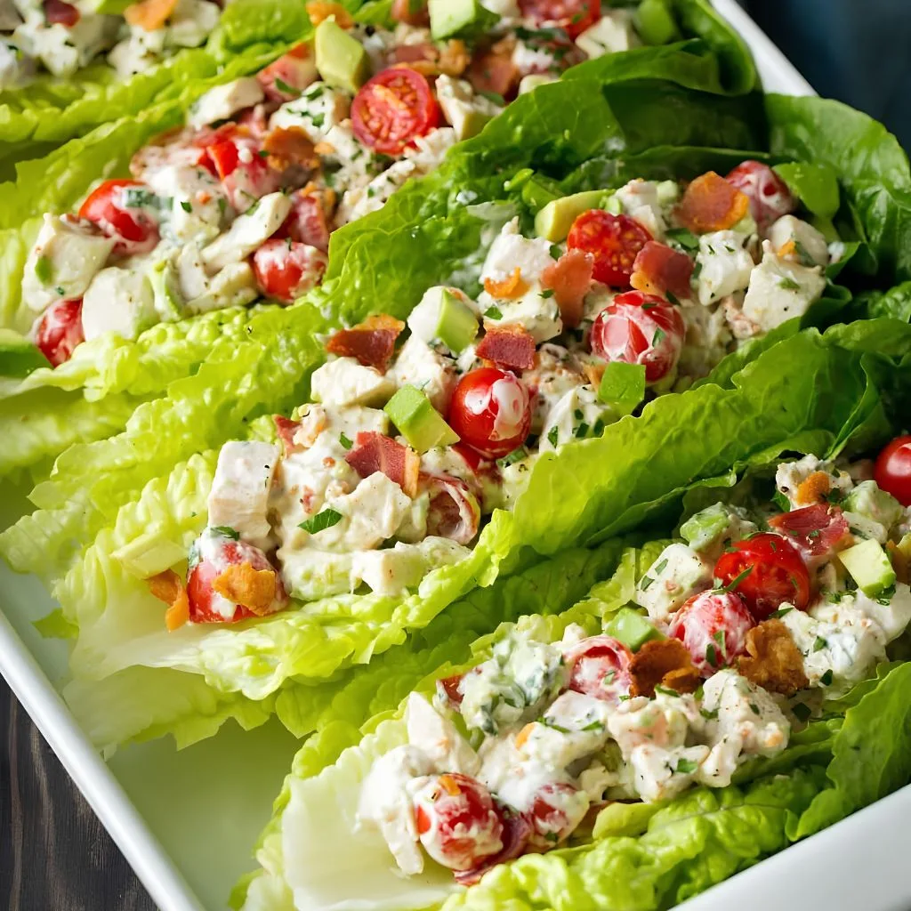 Chicken Salad Lettuce Wraps Recipe 2 - soakdestinations Chicken Salad Lettuce Wraps Recipe