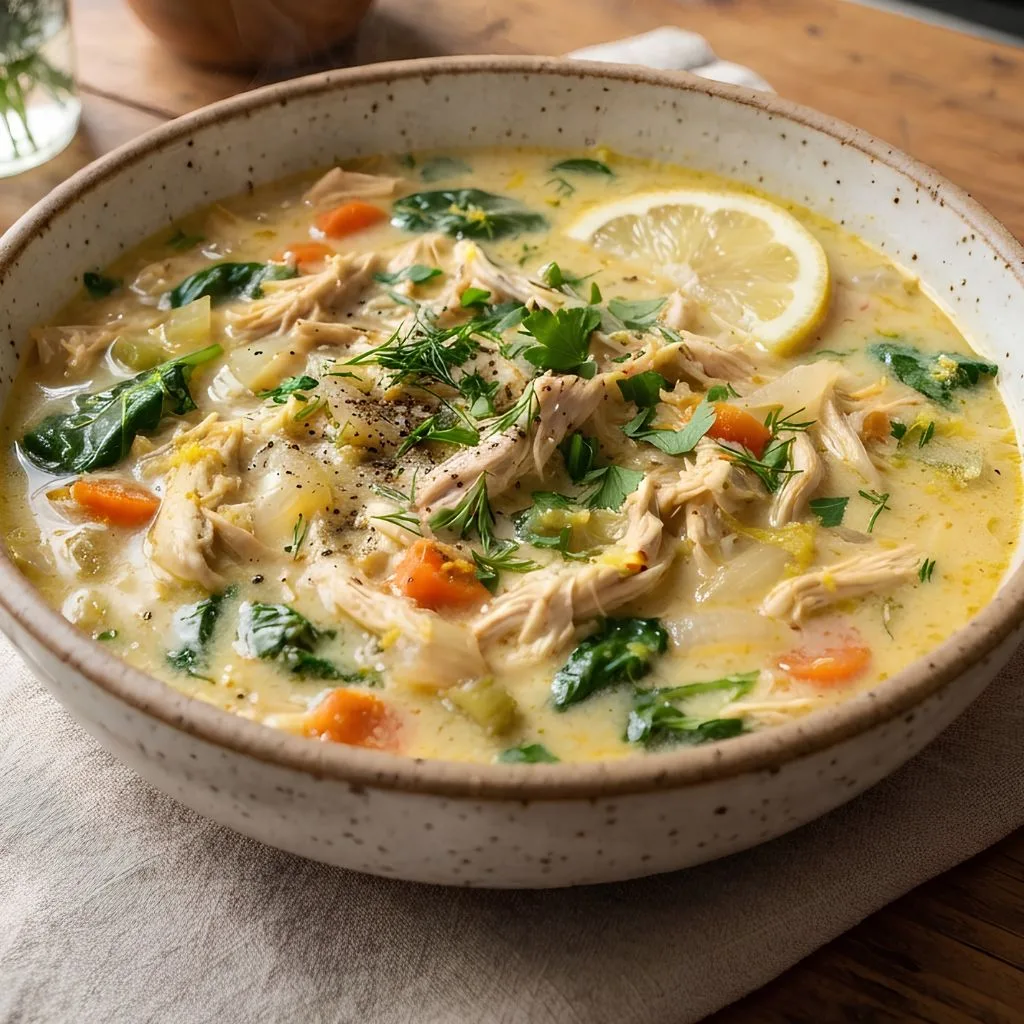 Creamy Lemon Chicken Soup Recipe