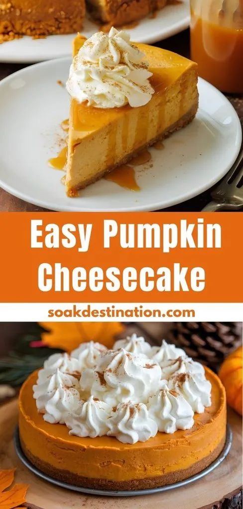 Easy Pumpkin Cheesecake Recipe - soakdestinations Pumpkin Cheesecake Recipe