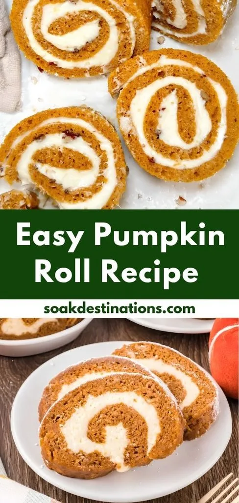 Easy Pumpkin Roll Recipe 1 - soakdestinations Easy Pumpkin Roll Recipe