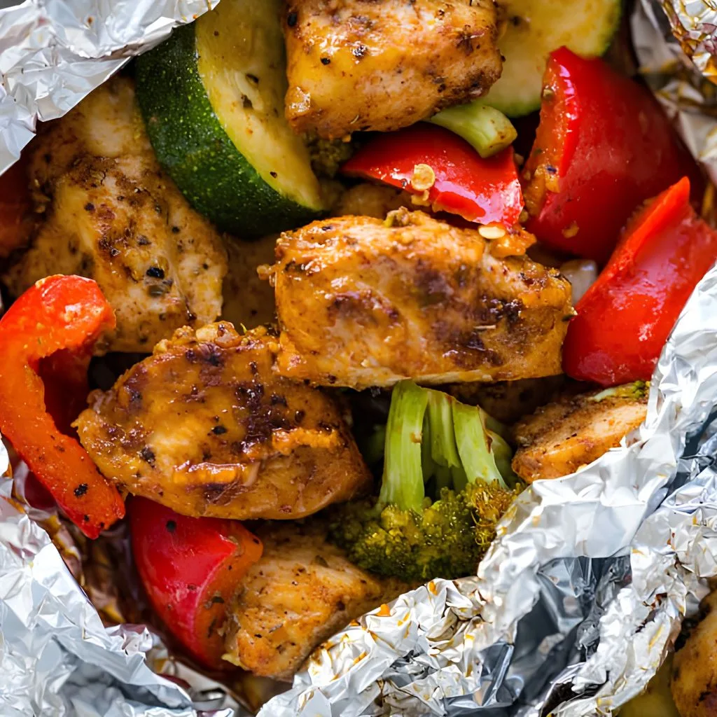 Foil Pack Chicken Veggies - soakdestinations Foil Pack Chicken & Veggies Recipe