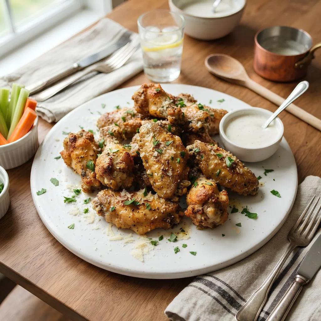 Garlic Parmesan Chicken Wings Recipe