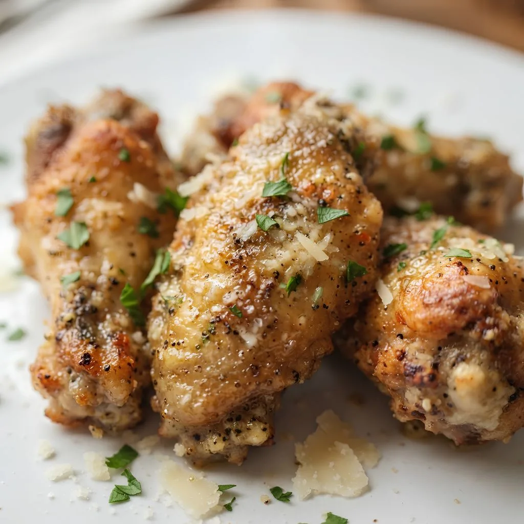 Garlic Parmesan Chicken Wings - soakdestinations Garlic Parmesan Chicken Wings Recipe