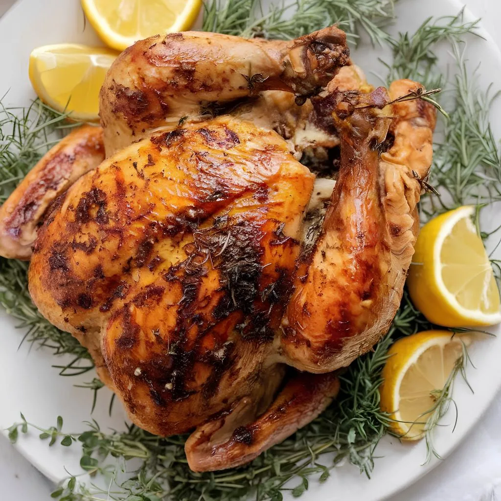 Herb Butter Roasted Chicken Recipe