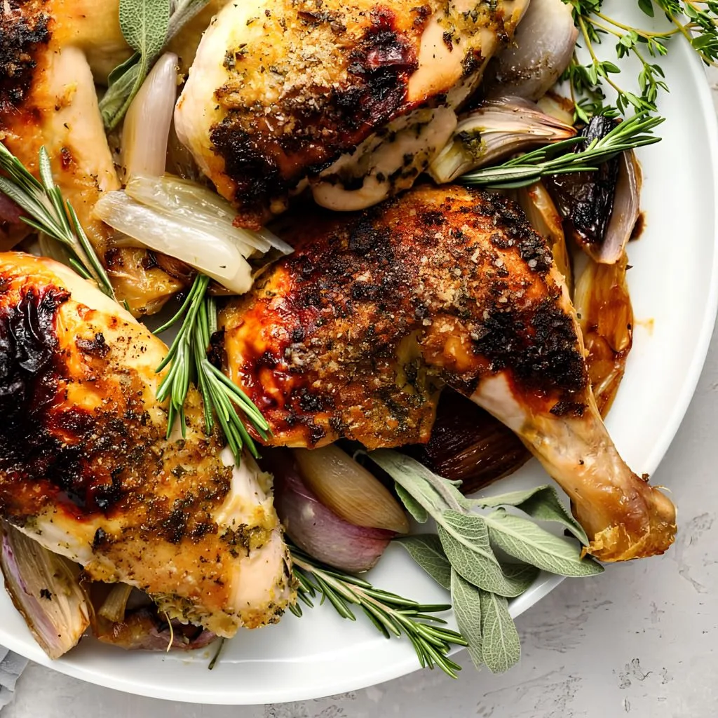 Herb Butter Roasted Chicken Recipe