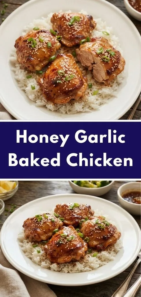 Honey Garlic Baked Chicken Recipe - soakdestinations Honey Garlic Baked Chicken Recipe