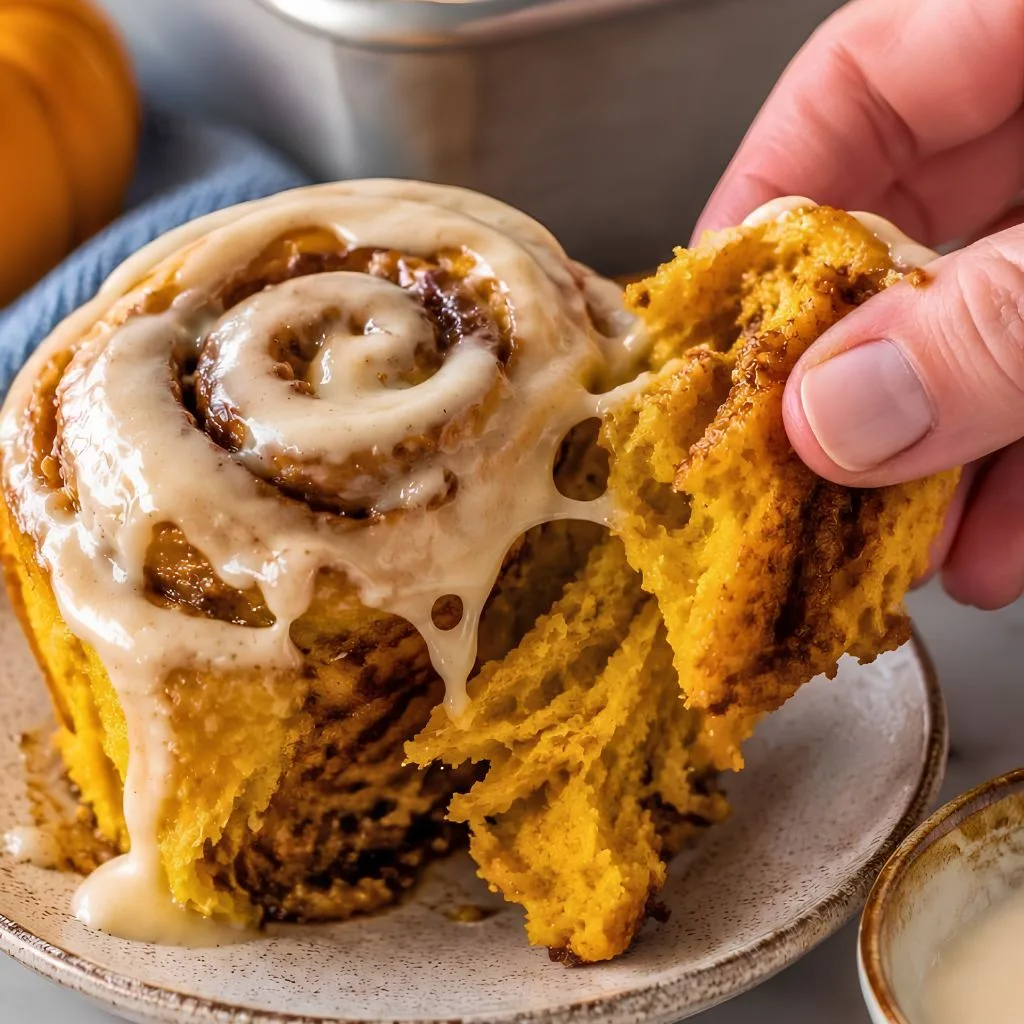 Pumpkin Cinnamon Roll Recipe 2 - soakdestinations Pumpkin Cinnamon Roll Recipe