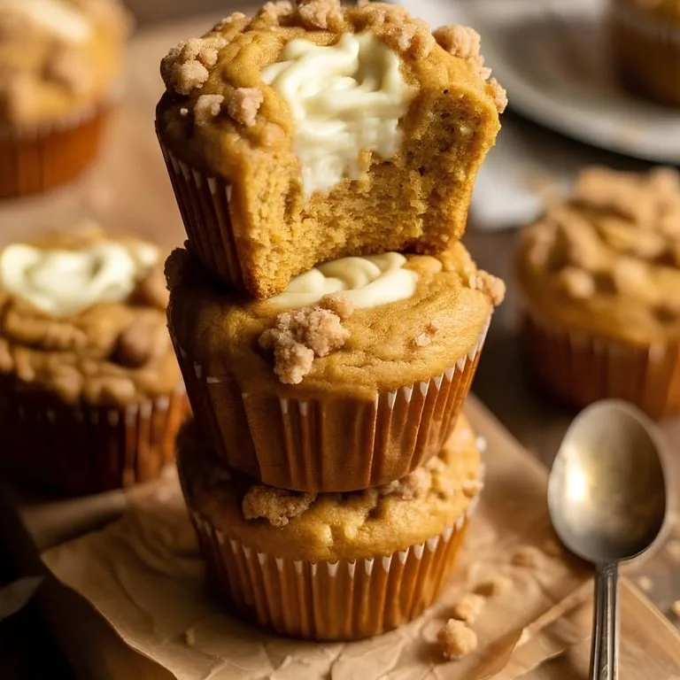 Pumpkin Cream Cheese Muffin Recipe - soakdestinations Pumpkin Cream Cheese Muffins Recipe