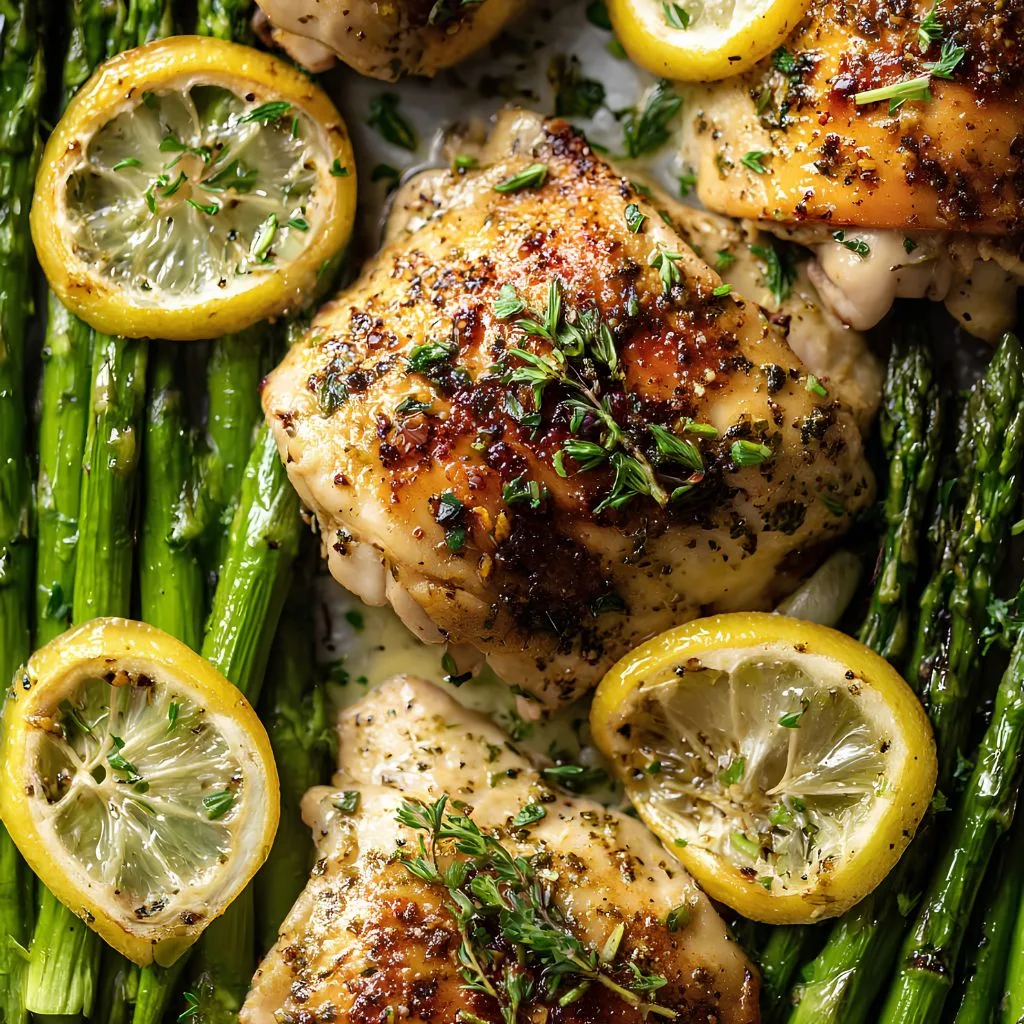 Sheet Pan Lemon Chicken and Asparagus Recipe