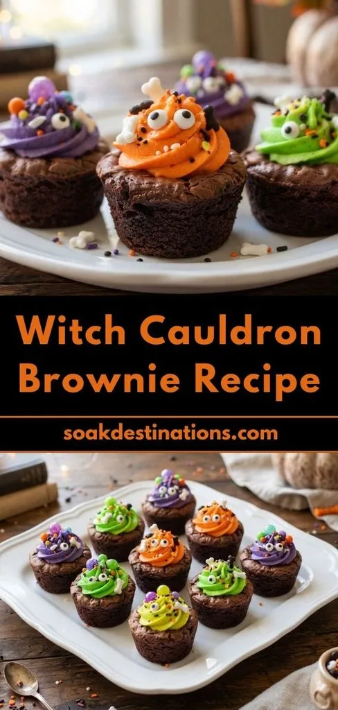 Witch Cauldron Brownie Recipe 1 - soakdestinations Witch Cauldron Brownie Recipe