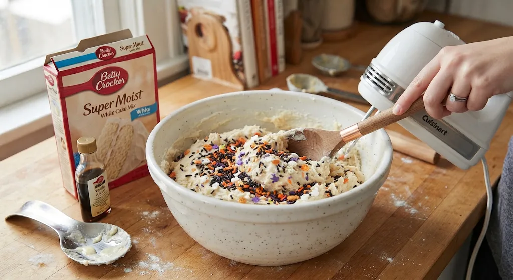 image 101 - soakdestinations image 101 Halloween Funfetti Cookies Recipe: Easy Cake Mix Treats for Halloween- soakdestinations