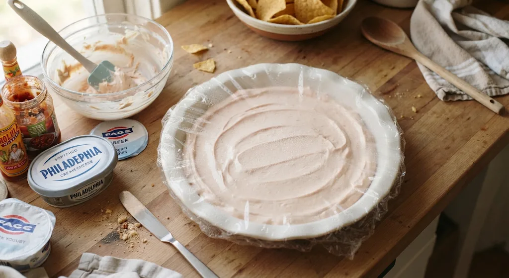 image 133 Spider Web Cream Cheese Dip Recipe for an Easy Halloween Party- soakdestinations