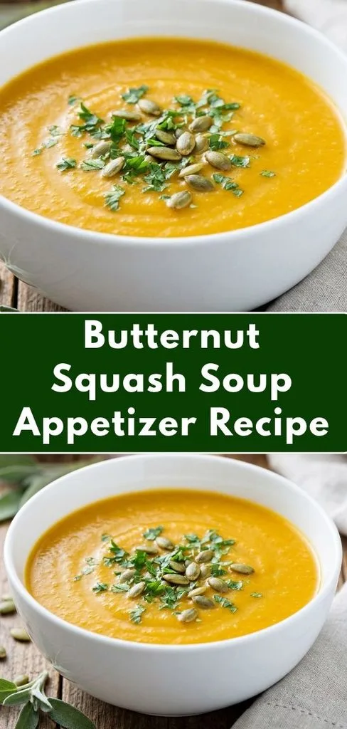 Butternut Squash Soup Appetizer Recipe