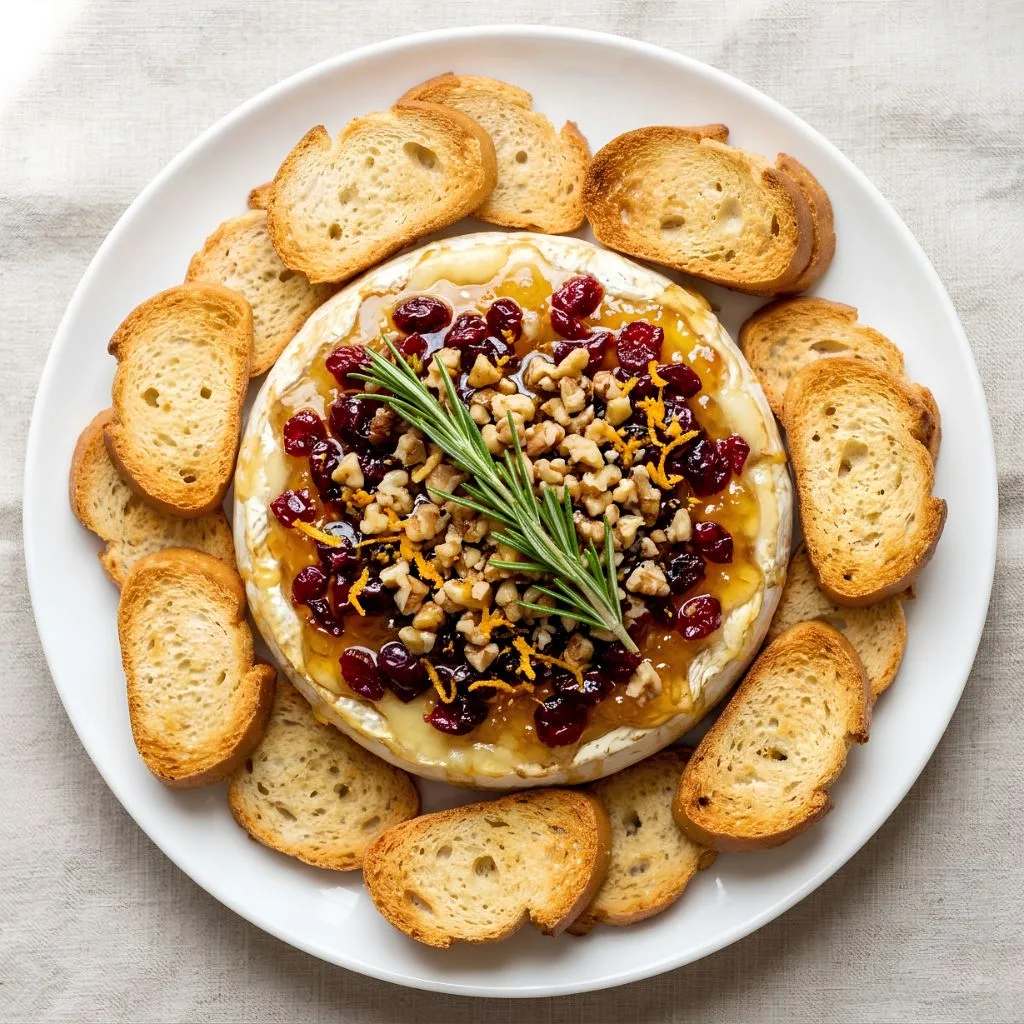 Cranberry Walnut Baked Brie Recipe