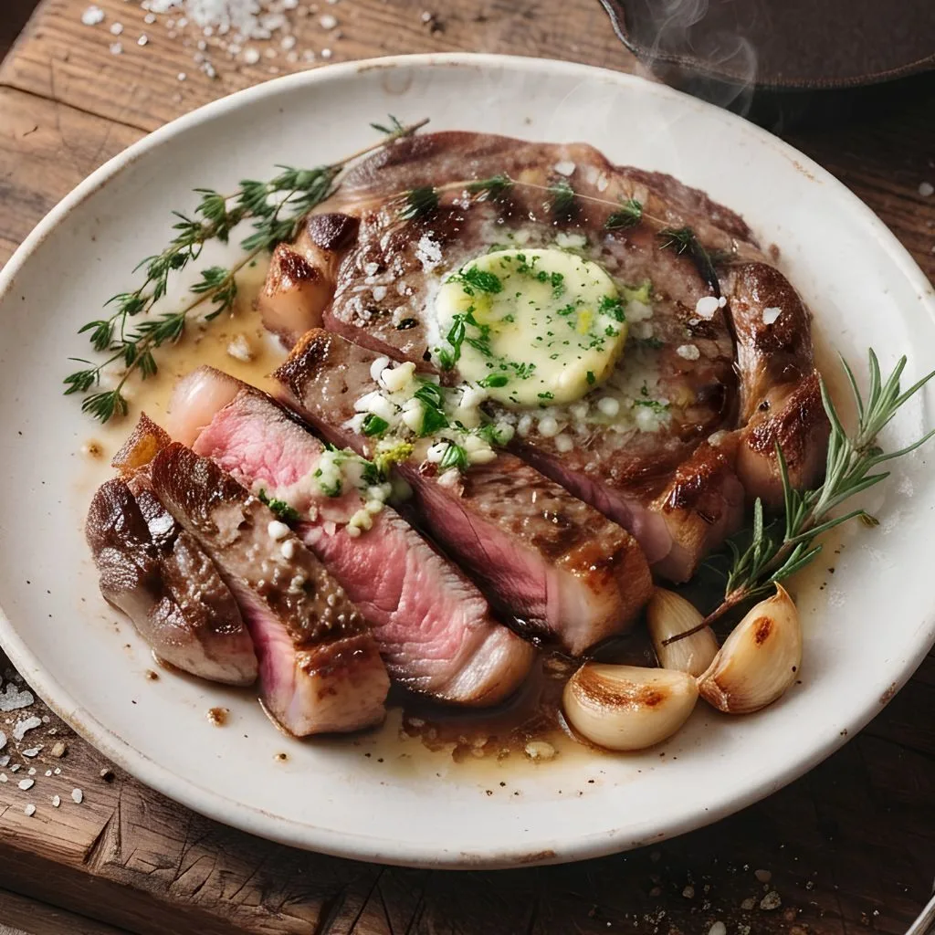 Garlic Butter Sirloin Steak Recipe - soakdestinations Garlic Butter Sirloin Steak Recipe